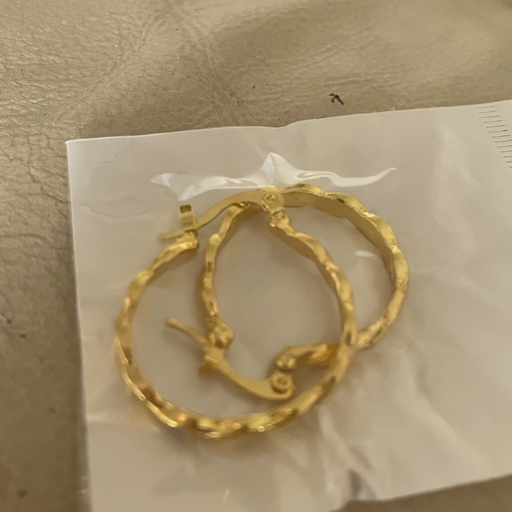 NEW 14k gold plated earrings BOGO